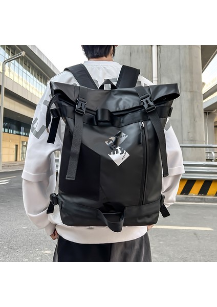 Sokak Trendi Sırt Çantasının Kore Versiyonu, Rulo Moda Kişilik Sırt Çantası (Yurt Dışından) fiyatları