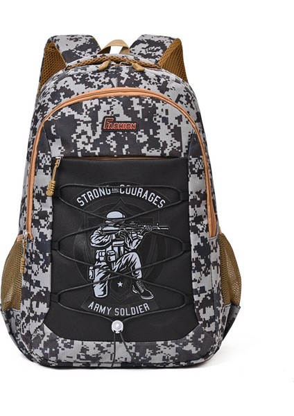 Ordu Yeşil Kamuflaj Sırt Çantası, Büyük Kapasiteli Seyahat Sırt Çantası, Çok Fonksiyonlu Açık Hava Eğlence Sırt Çantası (Yurt Dışından)