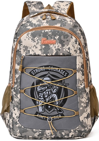 Ordu Yeşil Kamuflaj Sırt Çantası, Büyük Kapasiteli Seyahat Sırt Çantası, Çok Fonksiyonlu Açık Hava Eğlence Sırt Çantası (Yurt Dışından)