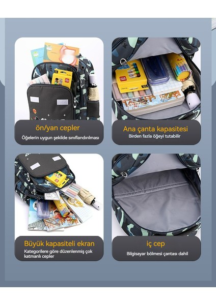 Ilkokul Okul Çantası, Omuz Çantası, Omurga Yükü Azaltma, Büyük Kapasite (Yurt Dışından) indirimleri