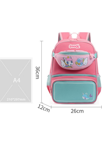 Büyük Kapasiteli Çocuk Okul Çantası/göğüs Çantası Iki Parçalı Set (Yurt Dışından) indirimleri
