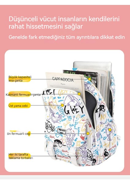 Çocuk Ilköğretim Okulu/ortaokul/lise Öğrencisi/üniversite Öğrencisi Okul Çantası Büyük Kapasite, Kız Omuz Sırt Çantası, Yığın Azaltma Omurga (Yurt Dışından) fırsatları