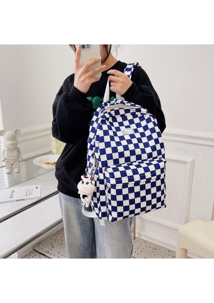 Rahat Sırt Çantası Ekose Kadın Sırt Çantası Ortaokul ve Lise Öğrencisi Okul Çantası (Yurt Dışından) modelleri