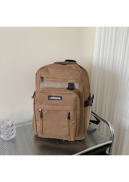 Büyük Kapasiteli Basit Sırt Çantası Rahat Sırt Çantası Orta Okul Öğrencisi Okul Çantası (Yurt Dışından) fiyatları