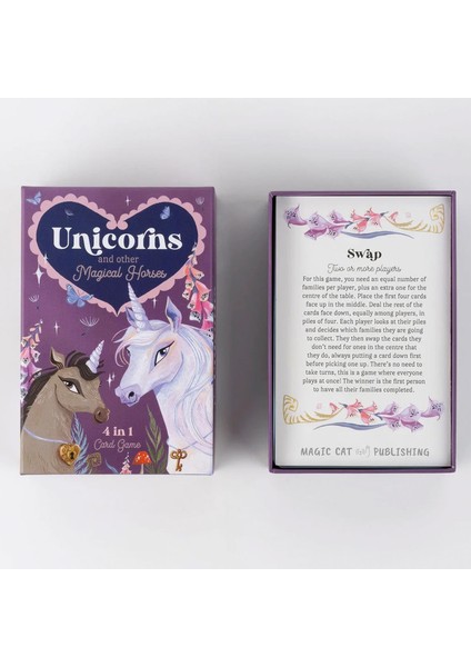 Unicorns & Other Magical Horses: 4 In 1 Card Game