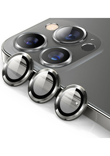 Apple iPhone 15 Pro Bind Metal Kamera Lens - Natural Grey