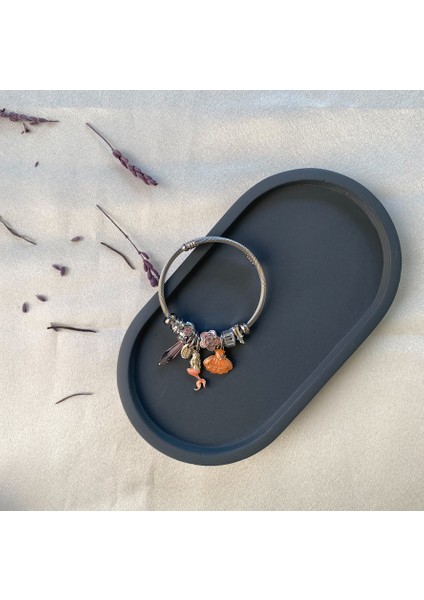 Deniz Kızı Charmlı Pandora Tarzı Çelik Bileklik fiyatları