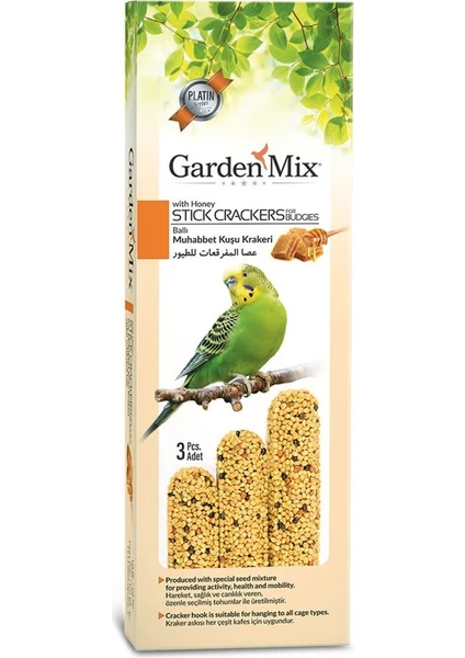 Gardenmix Platin Ballı Kuş Krakeri 3Lü