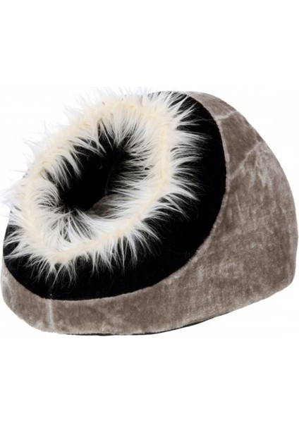 Küçük Köpek Ve Kedi Evi 40X40X28Cm Gri-Siya