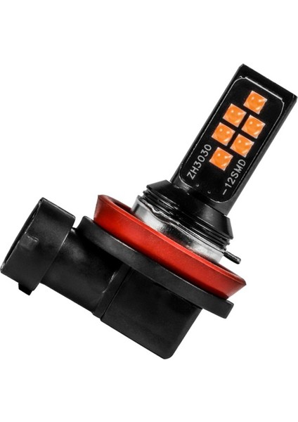 2 Adet Araba Vurgu Sis Farı H8/H11 3030 12SMD Soğuk Beyaz Kod Çözme Flaş LED Anti-Sis Lambası (Yurt Dışından) modelleri