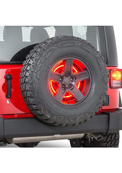 Yedek Lastik Fren Lambası Tekerlek Işığı 3rd Üçüncü Fren Lambası Jeep Wrangler 2007-2018 Jk Jku Yj Tj, Kırmızı Işık (Yurt Dışından)