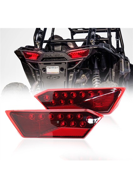 Polaris Rzr Turbo 1000 Xp 900 S 2014-2019 LED Arka Işık Sinyal Işığı Fren Lambası Kırmızı (Yurt Dışından)