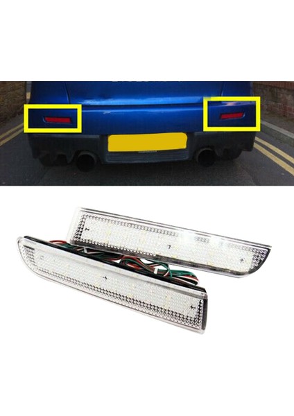 MR515740 LED Çalışan Işık Fren Lambası Sinyal Işığı Arka Tampon Işık Mitsubishi Lancer Evo Için (Yurt Dışından)