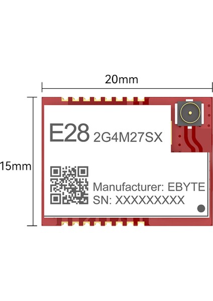 SX1280 Kablosuz Rf Modülü Cdsenet E28-2G4M27SX 27DBM 8km Uyumlu Yüksek Hızlı Lora Smd Ipex Pa+Lna Gfsk Flrc (Yurt Dışından)