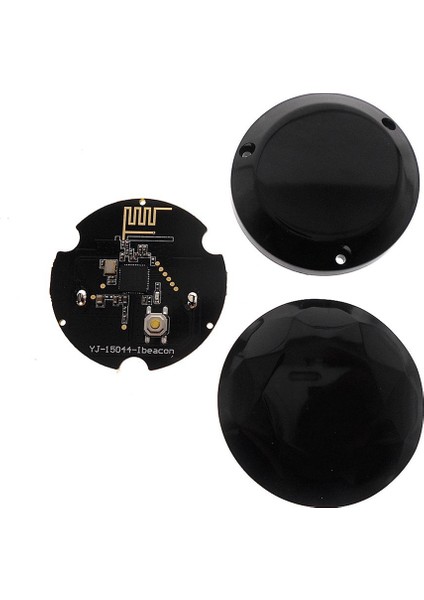 1 Adet NRF51822 Bluetooth Beacon Etiketi Eddystone Ibeacon Ble4.2 Modülü Bulucu Beacon, Siyah (Yurt Dışından)