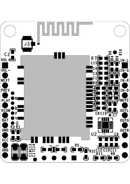 QCC3031 Aptxhd Modülü Ses Girişi Lıne-In Kayıpsız Hifi Bluetooth 5.0 Alıcı Kartı Dc, 4.5-5.5V ile Hoparlör Için (Yurt Dışından)