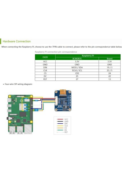 0,96 Inç Rgb OLED Ekran Modülü, / / STM32 Için 64X128 Çözünürlük Spı Arayüzü Gömülü SSD1357 (Yurt Dışından)