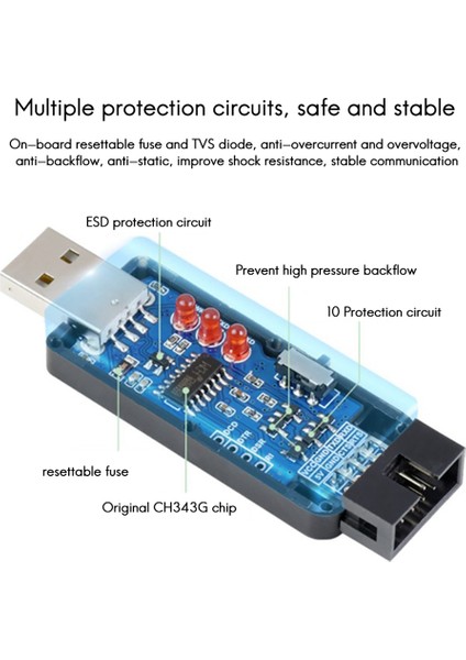Endüstriyel Sınıf Usb'den Ttl'ye Dönüştürücü CH343G Seri Bağlantı Noktası Dönüşüm Modülü Desteği 5V/3.3V Seviye Dönüşüm Devresi (Yurt Dışından)