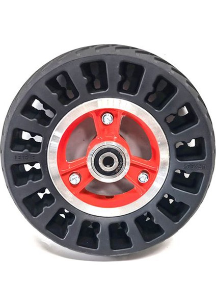 Inç 200X50 Katı Lastik Tekerlek Elektrikli Scooter Tekerleği 200X50 No-Pnömatik Lastik Alaşım Jantlı Tekerlek Aksesuarları (Yurt Dışından)