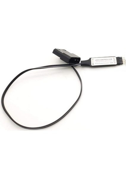 Bilgisayar Fanı Aydınlatma Efekti Kontrol Cihazı, 5V 3-PIN/12V 4-Pin Rgb Fan Ekipmanları Tel Kontrolü/uzaktan Kumanda ile Açma/kapama (Yurt Dışından)