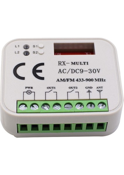 Garaj Kapı Uzaktan Kumandası Alıcısı 2 Kanal Denetleyici Anahtarı 433 868 Mhz Verici Rx Çok Frekanslı 433-900MHZ (Yurt Dışından)