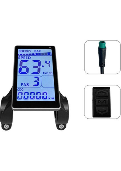 Dağ Bisikleti Lityum Pil Modifikasyon Aksesuarları 24-60V Lcd-M5 Elektrikli Scooter Akıllı LCD Enstrüman (Yurt Dışından)