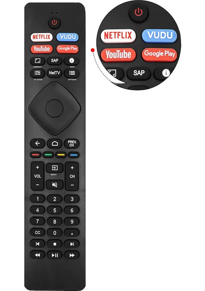 Android 4K Ultra Hd Akıllı LED Tv Için NH800UP RF402A-V14 Uzaktan Kumandayı Değiştirin 43PFL5766/F7 50PFL5704/F7 55PFL5604/F7 (Yurt Dışından) modelleri