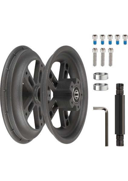 Pro/pro2 8.5 Inç Elektrikli Scooter Bölünmüş Tekerlek Göbeği Alüminyum Alaşımlı Arka Tekerlek Jantları Katı Lastik Scooter, Kırmızı (Yurt Dışından) indirimleri