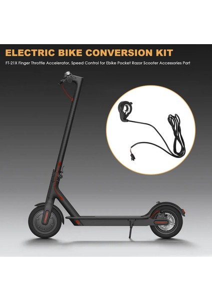 Ebike Elektrikli Bisiklet Başparmak Gazı, FT-21X Parmak Gaz Kelebeği Hızlandırıcı, Ebike Cep Jiletli Scooter Aksesuarları Parçası Için Hız Kontrolü, 12-72 V Evrensel (Yurt Dışından) fırsatları