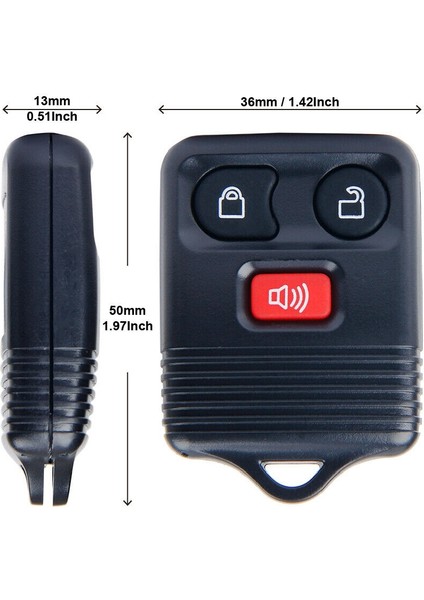 Expedition Escape Focus Için 2 Anahtarsız Giriş Uzaktan Kumanda Araba Anahtarı CWTWB1U212 (Yurt Dışından) fiyatları