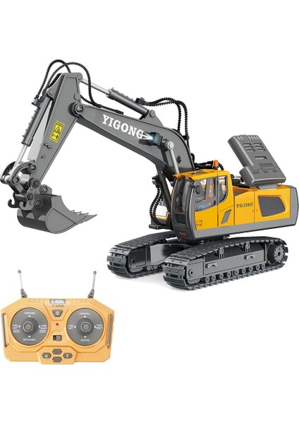2.4g Kablosuz Rc Ekskavatör Uzaktan Kumanda Rc Kamyon Paletli Kamyon Elektrik Mühendisliği Araç (Yurt Dışından)