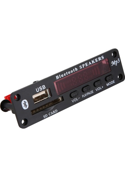 Dc 5V/12V Bluetooth 5.0 Ses Şifre Çözücü Kartı Ses Modülü USB Aux Sd Fm Radyo Kayıpsız Mp3/wma/wav/flac/ape Dekoder Kartı Modülü, Renkli Ekran (Siyah) (Yurt Dışından) fiyatları