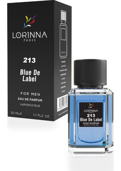 Blue De Label 50 ml Edp Erkek Parfüm