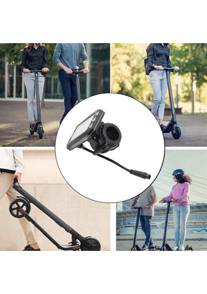 Jp Elektrikli Scooter Için LCD Ekran Ölçer 36V-60V Pano LCD Güç Hız Göstergesi Ölçer Elektrikli Scooter Aksesuarları (Yurt Dışından)