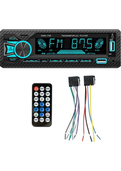 Kanallı 60W Bluetooth Araç Radyosu Araba Mp3 Çalar Plug-In U Disk Araba Radyosu ile Akıllı Ai Ses Fonksiyonu Araba Için (Yurt Dışından)