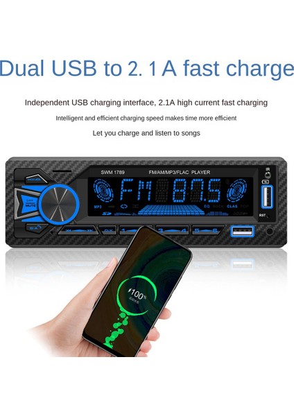 Kanallı 60W Bluetooth Araç Radyosu Araba Mp3 Çalar Plug-In U Disk Araba Radyosu ile Akıllı Ai Ses Fonksiyonu Araba Için (Yurt Dışından) fiyatları