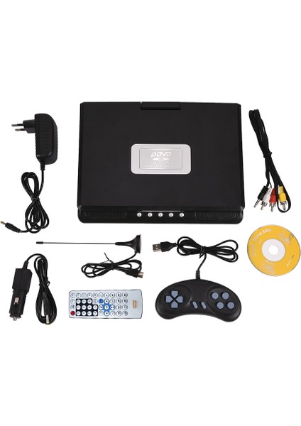 Mini Tv Hd Oynatıcı ile 9.8 Inç Taşınabilir Mobil DVD Dahili Şarj Edilebilir Pil Desteği Sd Kart/usb Bağlantı Noktası/dvd Us Tak (Yurt Dışından) fiyatları