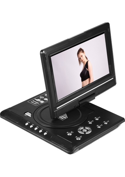 Mini Tv Hd Oynatıcı ile 9.8 Inç Taşınabilir Mobil DVD Dahili Şarj Edilebilir Pil Desteği Sd Kart/usb Bağlantı Noktası/dvd Us Tak (Yurt Dışından) modelleri