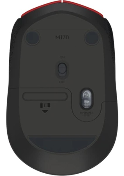 Logıtech M171 USB Kırmızı Kablosuz Mouse (2818)