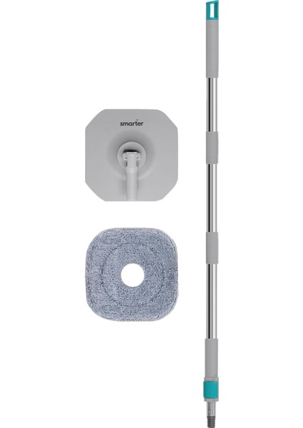 Aqua Master Otomatik Temizlik Seti Sap+Plate+Mop Temiz & Kirli Suyu Ayırma Özelliği Otomatik Temizlik Seti Mop Paspas