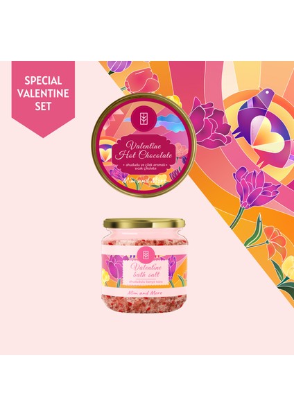 Mim And More Valentine Sıcak Çikolata 50 gr & Valentine Bath Salt 150 gr