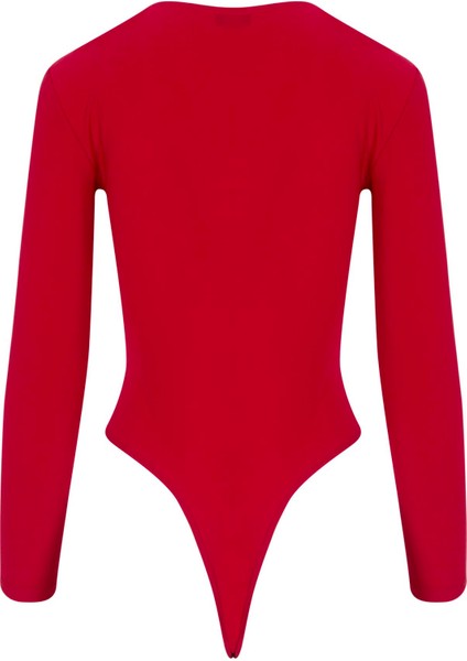 Burgu Detaylı Çıtçıtlı Body - Kırmızı modelleri