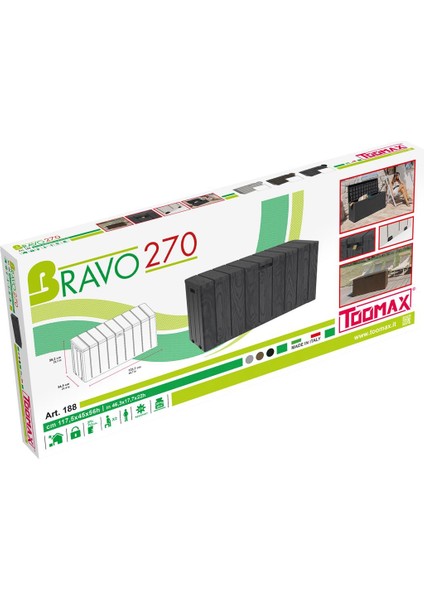 Multıbox Bravo 270 -Depolama Sandığı - Antrasit