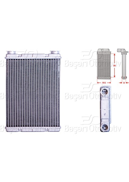 Kalorıfer Radyatoru Brazıng Gecmelı Tıp 200X154 mm Renault Megane 3 Fluence [271156272R]