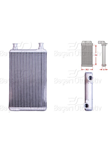 Kalorıfer Radyatoru Brazıng 270X186 mm Mercedes-Benz S-Serısı (W221) S 350 [2218300061]