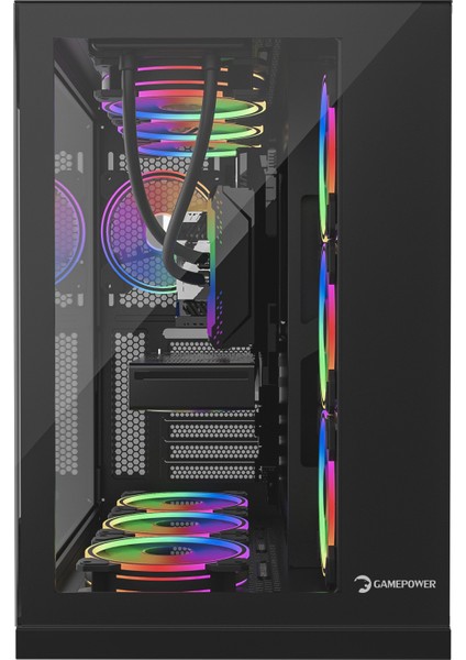 Warcry Evo Argb Temper Cam Type-C Atx Gaming Kasa