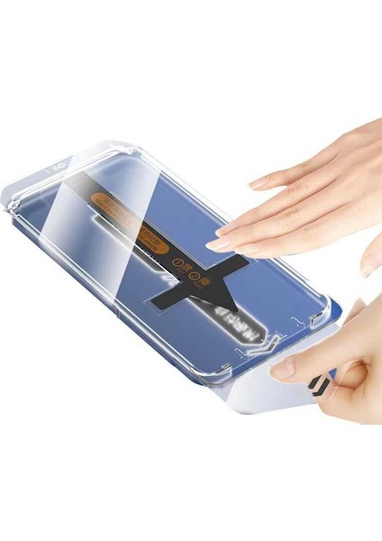 Apple iPhone 12 Pro Max Uyumlu Anti Dust Toz Önleyici Uygulama Aparatlı Temperli Cam Ekran Koruyucu fiyatları