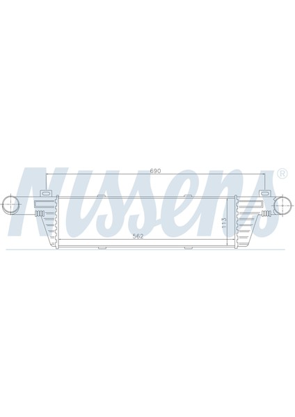 Turbo Radyatoru Mt-At 562X113X52 mm Mercedes Benz W210 E200 Cdı [2105000400]