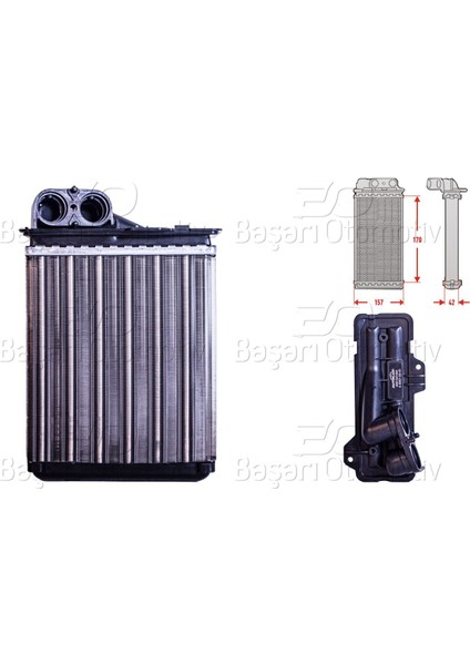 Kalorıfer Radyatoru Mekanık 181X152 mm Dacıa Sandero Duster Logan 1.2 [6001547484]