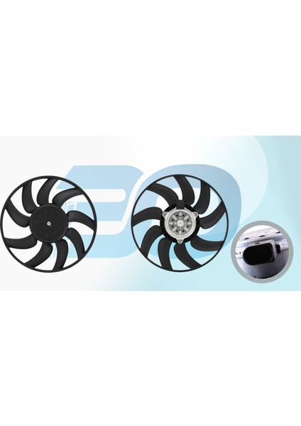 Fan Motoru Davlumbazsız (385 Mm-2 Fıs-9 Kanat) Audı A4 A5 A6 2.0tdı [8K0959455G]